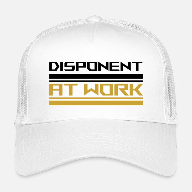 Disponent au travail noir Casquette trucker enfant