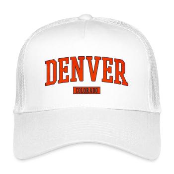 Denver Colorado Arch Emblem - Kinder Trucker-Cap - Weiß - Vorne