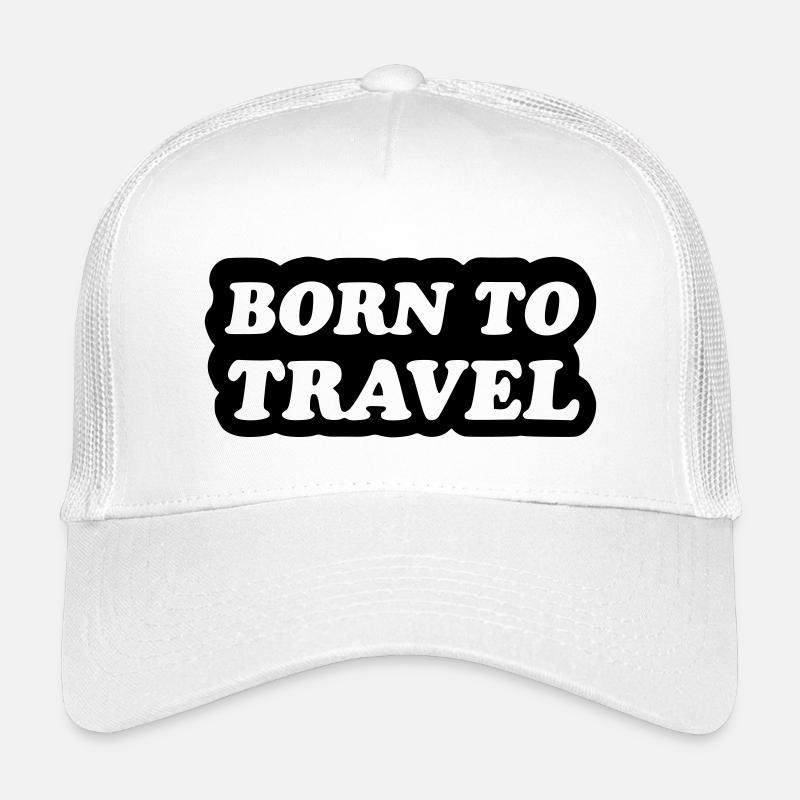 born to travel - Kinder Trucker-Cap - Weiß