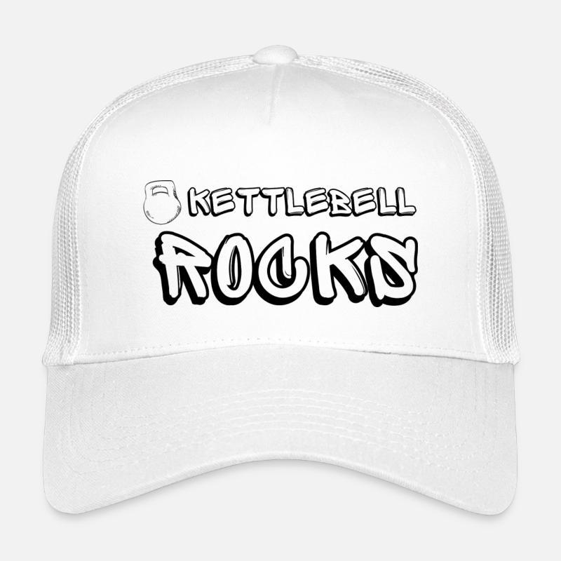 Kettlebell ROCKS Shirts schwarz Kinder Trucker-Cap