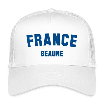 BEAUNE France - Kids’ Trucker Cap - white - Front