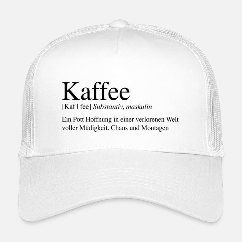 Kaffee - Ein Pott Hoffnung ... - Kinder Trucker-Cap - Weiß