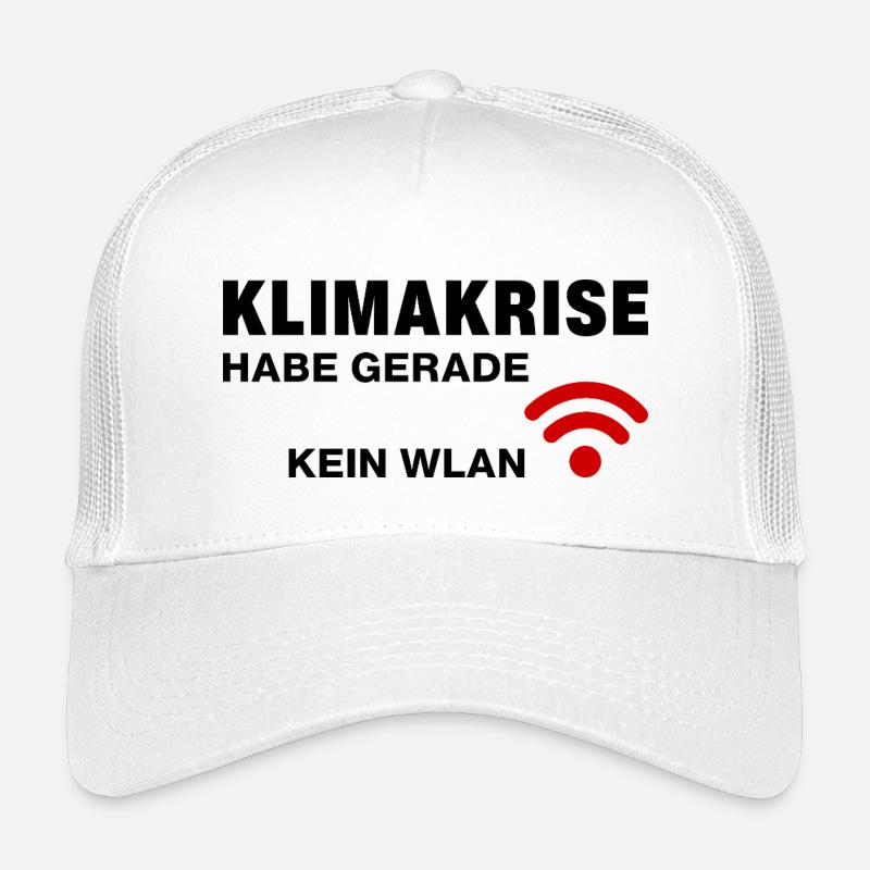 Klimakrise - habe gerade kein WLAN - Kinder Trucker-Cap - Weiß