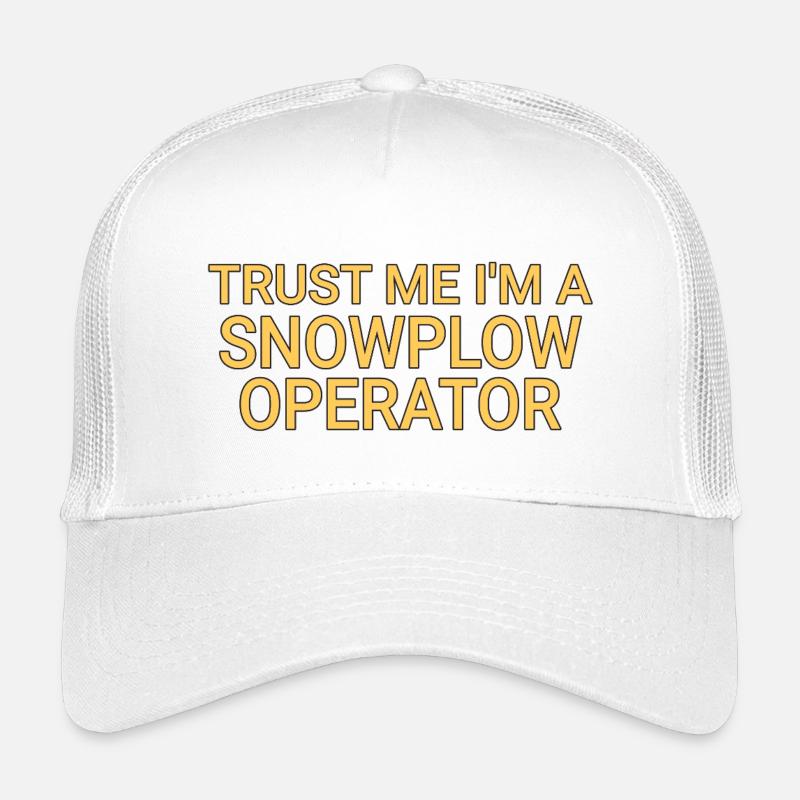 Snowplow Operator Trust Me Schneepflugfahrer Kinder Trucker-Cap