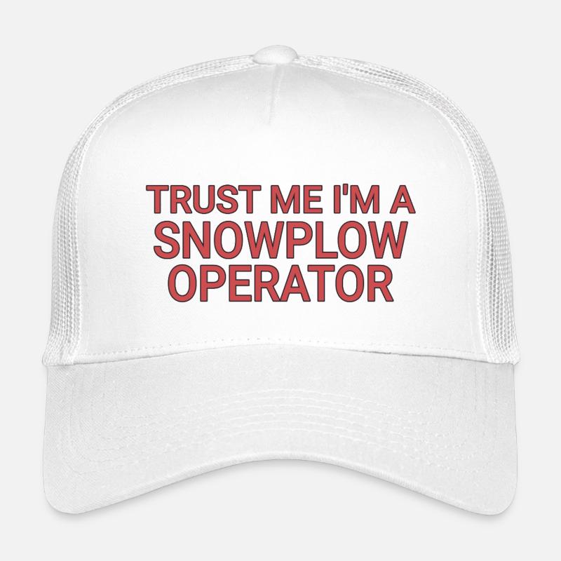 Snowplow Operator Trust Me Schneepflugfahrer Kinder Trucker-Cap