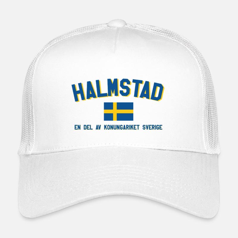 Thème du drapeau suédois Halmstad Casquette trucker enfant