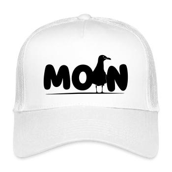 Hello with Seagull - Kids’ Trucker Cap - white - Front