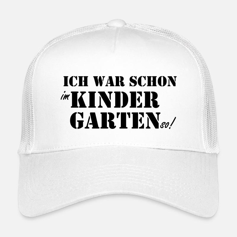 Schulanfänger-Kindergarten - Kinder Trucker-Cap - Weiß