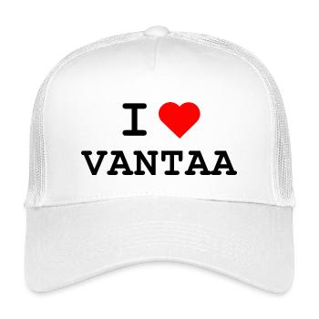 Ich liebe Vantaa - I love Vantaa - Kinder Trucker-Cap - Weiß - Vorne