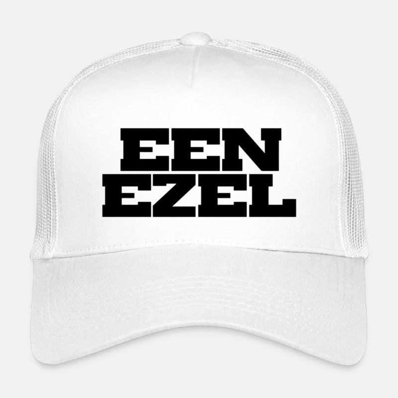 A VERY Geometric Block Typography Kids’ Trucker Cap