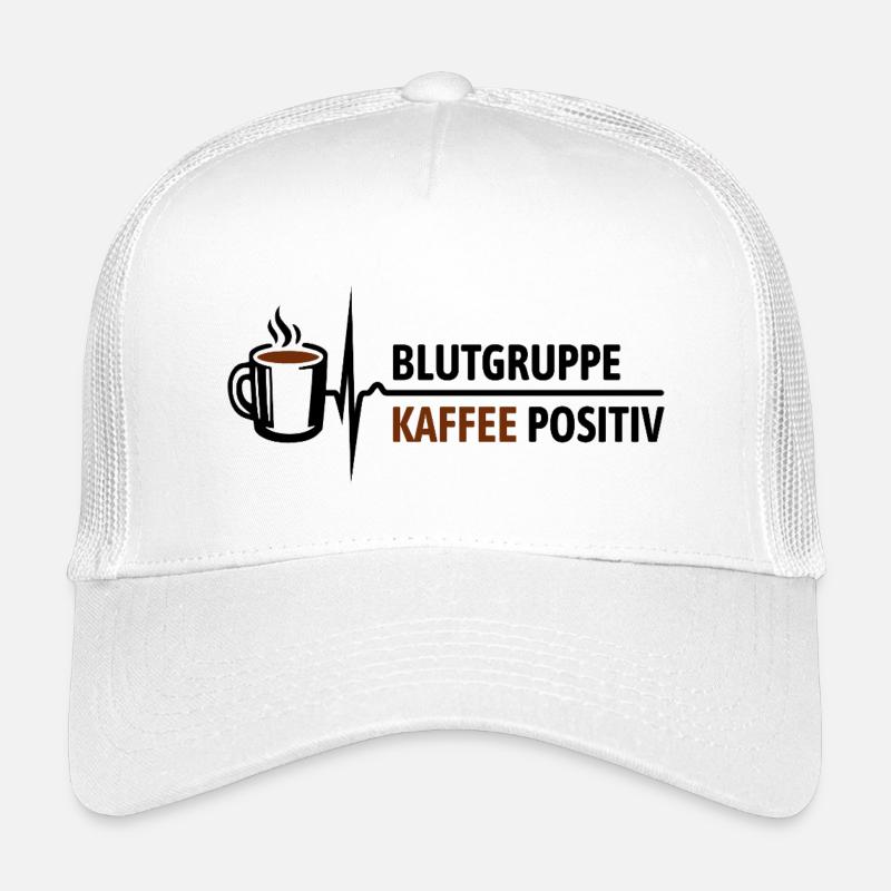 Blutgruppe Kaffee positiv - da steigt dein Puls Kinder Trucker-Cap