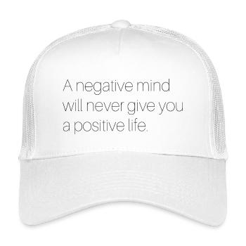Dicton motivationnel anglais - Casquette trucker enfant - blanc - Devant