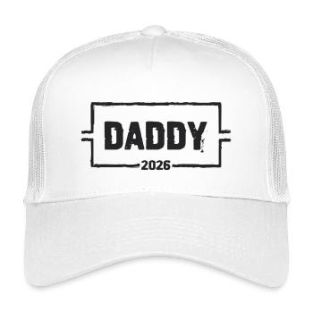 DADDY 2026 Proud Dad-to-be - Kids’ Trucker Cap - white - Front
