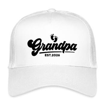 Grandpa 2026 - Proud Grandpa - Gift Idea - Kids’ Trucker Cap - white - Front