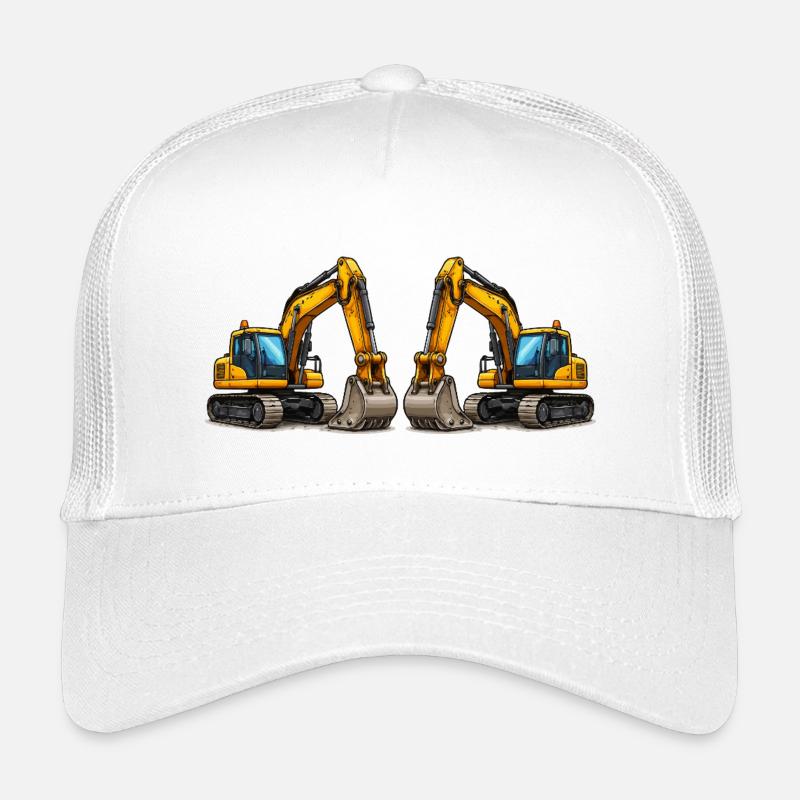 Excavator Vehicles Kids’ Trucker Cap