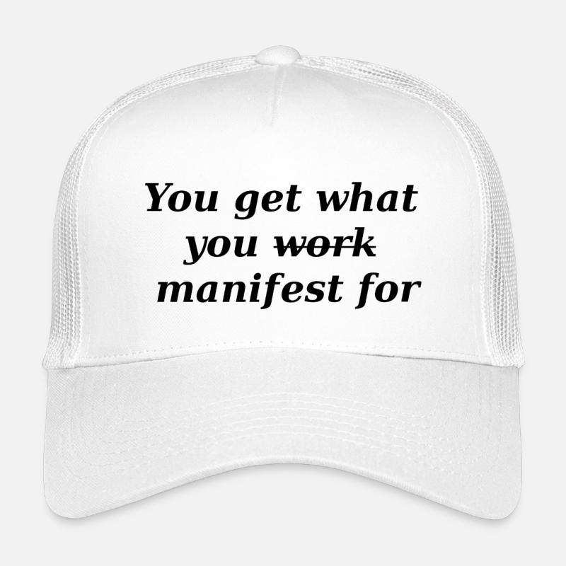 On obtient ce qu’on manifeste Casquette trucker enfant