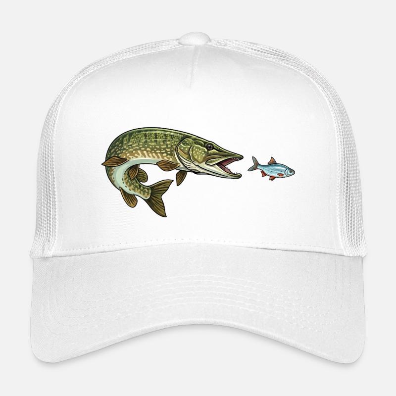 Pike hunts fish Kids’ Trucker Cap
