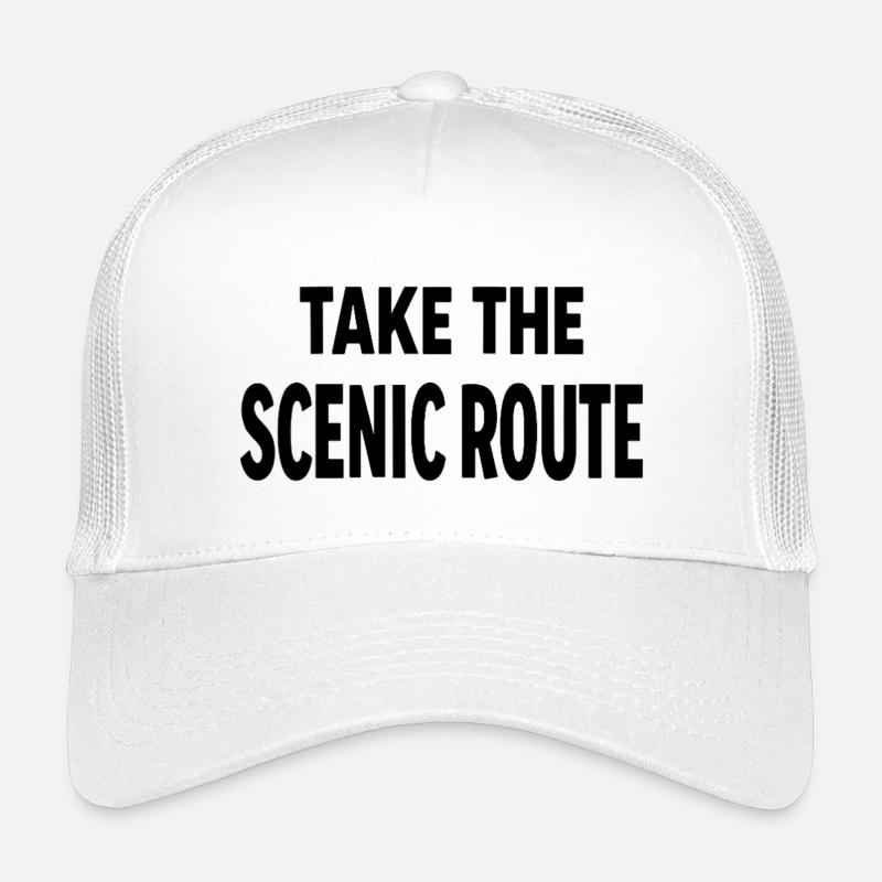 Prenez la route panoramique Abenteuer Reise Spruch Casquette trucker enfant