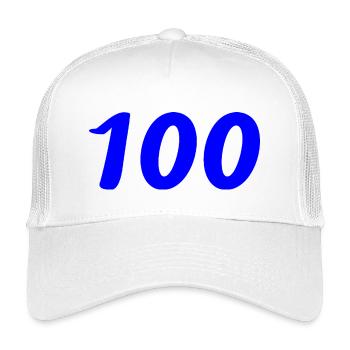 100. 100 ANS. 100e ANNIVERSAIRE. ANNIVERSAIRE 100  - Casquette trucker enfant - blanc - Devant