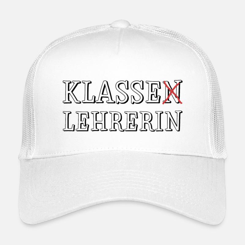 Klassen Lehrerin - Kinder Trucker-Cap - Weiß