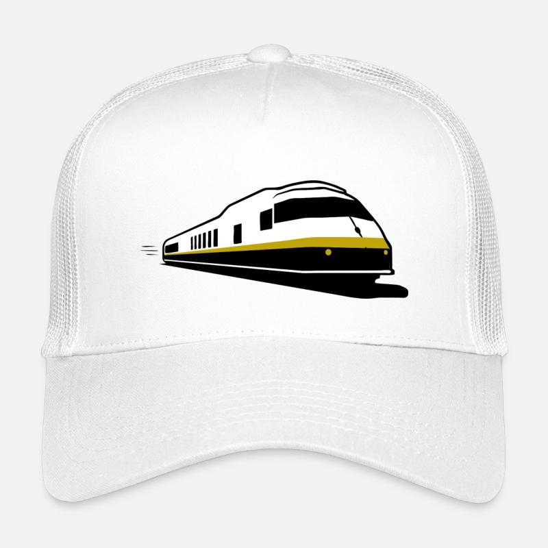 TRAIN - Zug  - Chemin de fer - Kinder Trucker-Cap - Weiß