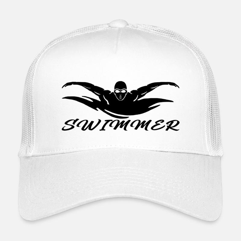 Swimmer - Kinder Trucker-Cap - Weiß