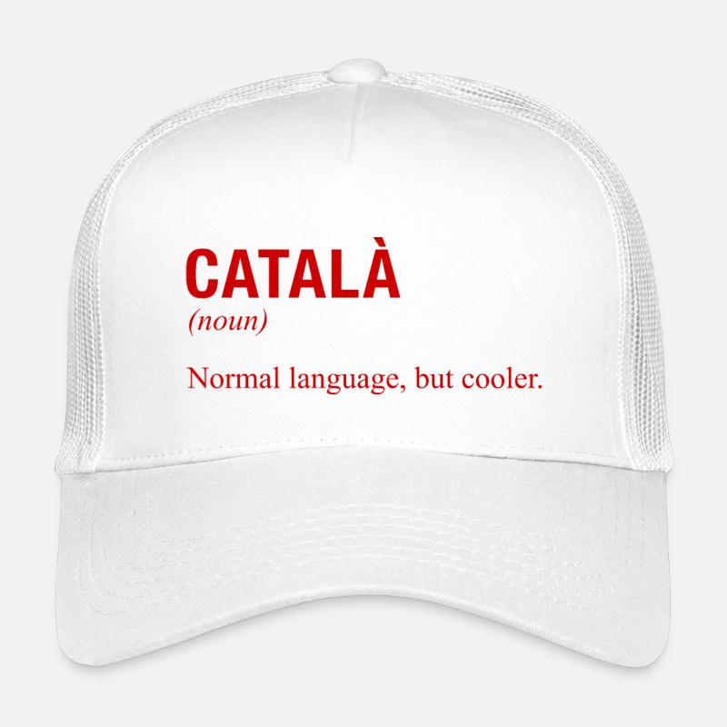 CATALAN Langue Katalanisch Katalanische Sprache Casquette trucker enfant