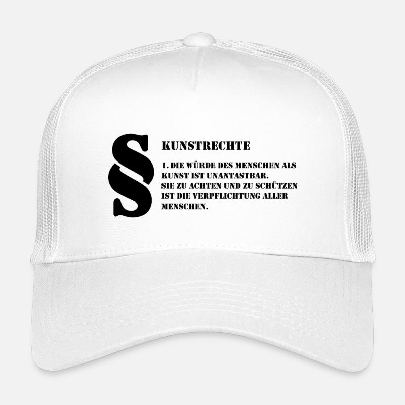 1 Kunstrechte | Jeder Mensch ist Kunst Kinder Trucker-Cap