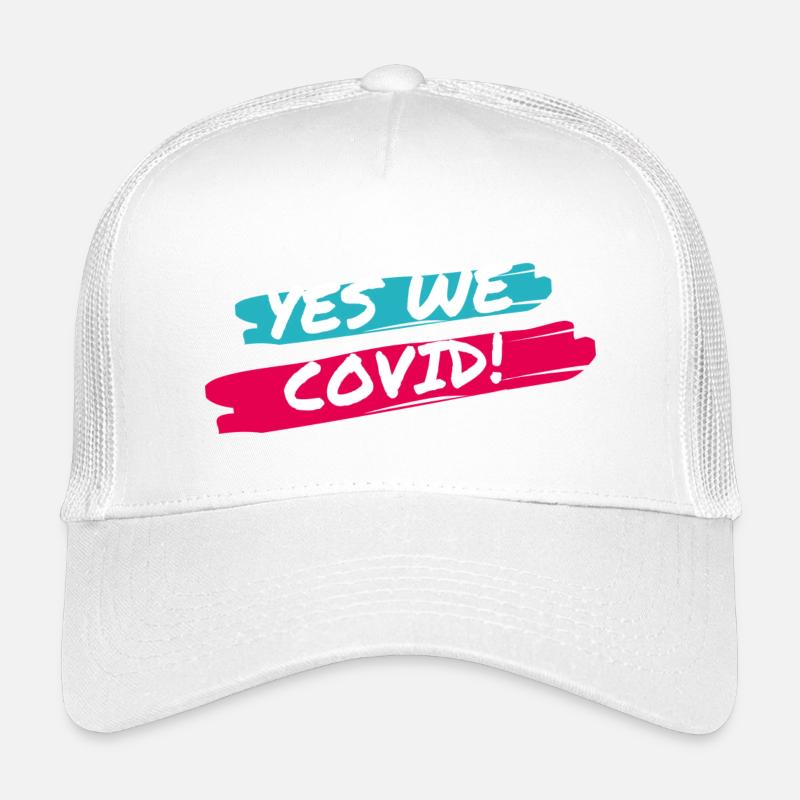 Ja, wir COVID! - Kinder Trucker-Cap - Weiß