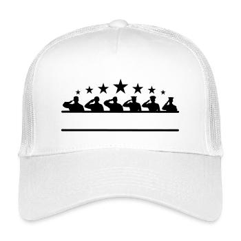 Bannière d’étoile de salutation de respect - Casquette trucker enfant - blanc - Devant