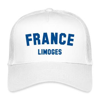 LIMOGES France Frankreich - Kids’ Trucker Cap - white - Front