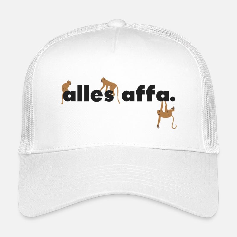 allesaffa. - Kinder Trucker-Cap - Weiß