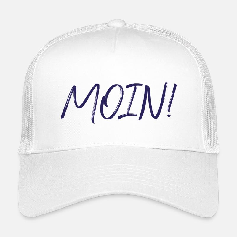 MOIN, navy - Kinder Trucker-Cap - Weiß