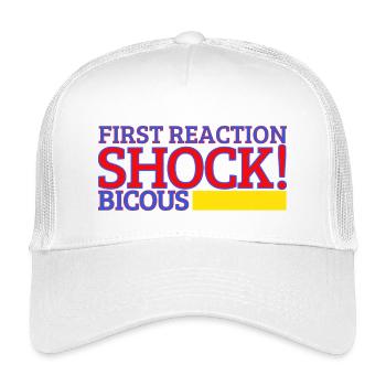 Erste Reaktion Schock - Kinder Trucker-Cap - Weiß - Vorne