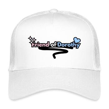 Freundin von Dorothy Trans Pride Hidden Queer - Kinder Trucker-Cap - Weiß - Vorne