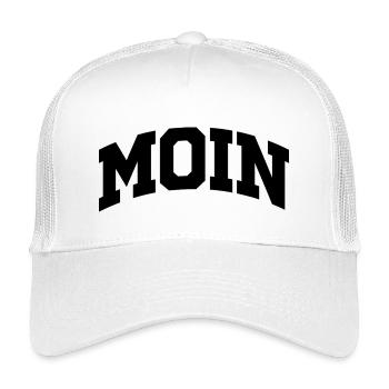 MOIN – North German in college style - Kids’ Trucker Cap - white - Front