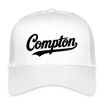 Compton Shirt Retro Vintage Old school Rap hip hop - Kids’ Trucker Cap - white - Front