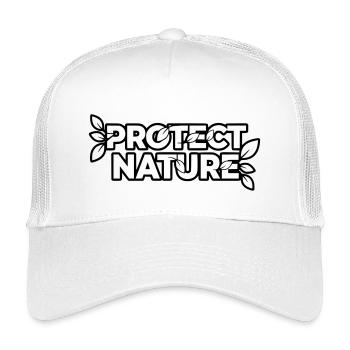 Protect Nature | Environmental Protection Statement Vector - Kids’ Trucker Cap - white - Front