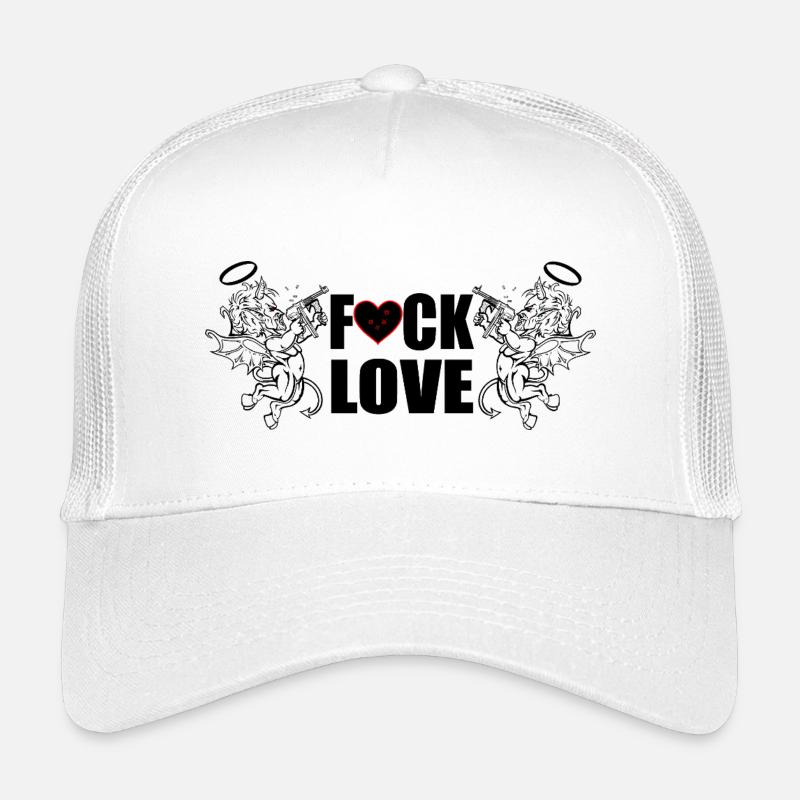 F... Liebe - Kinder Trucker-Cap - Weiß