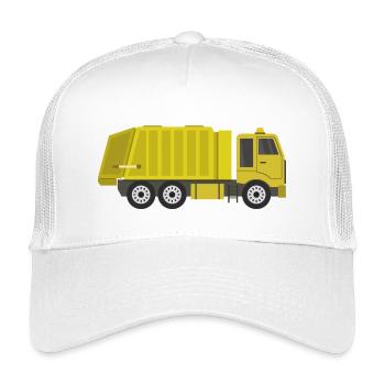 Garbage truck - Kids’ Trucker Cap - white - Front