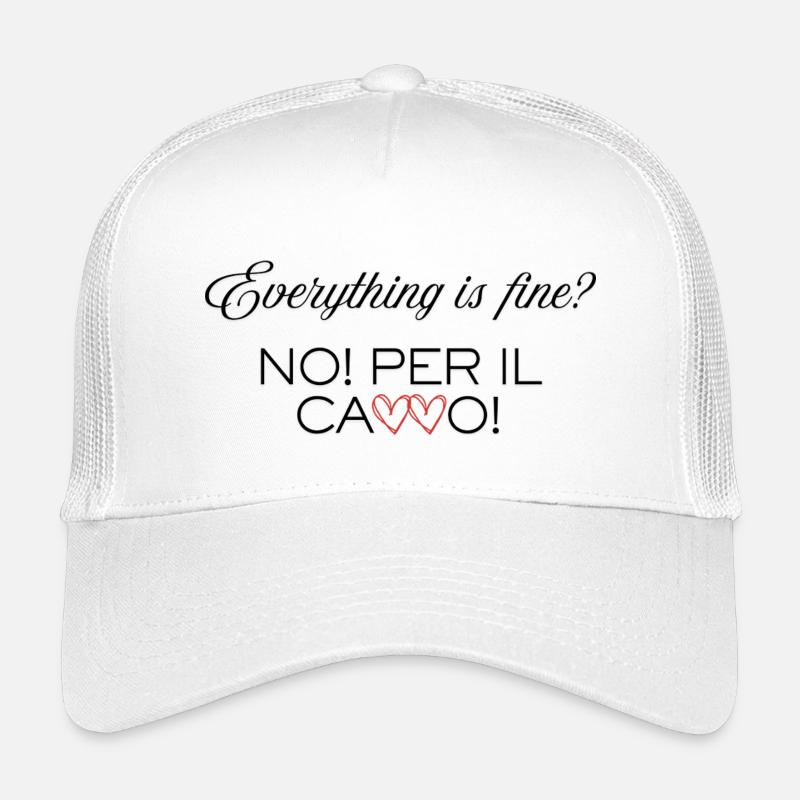 Everything_is_Fine - Casquette trucker enfant - blanc