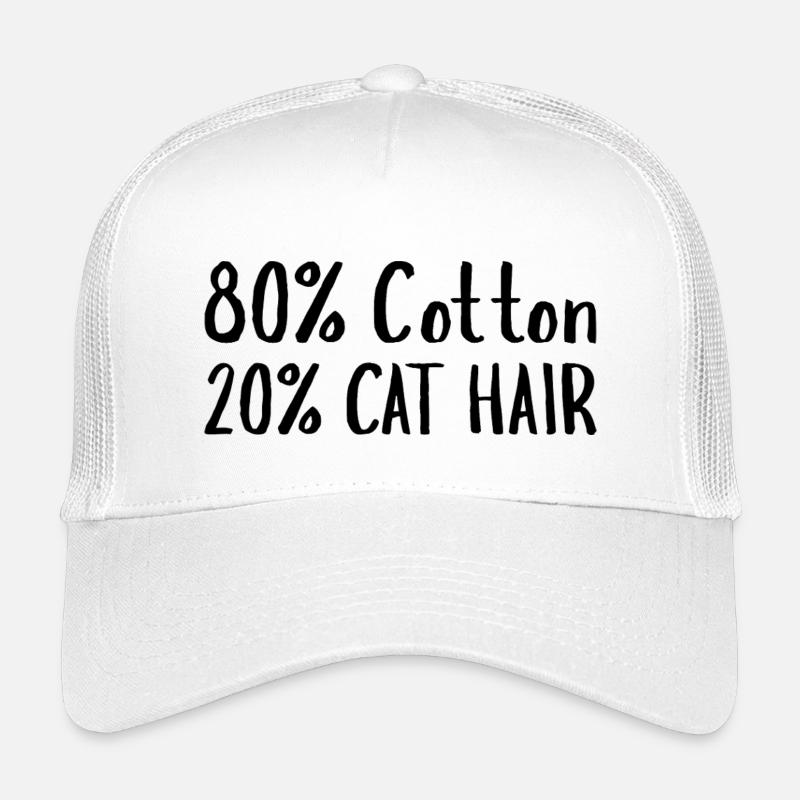 80 % de coton, 20 % de poils de chat Casquette trucker enfant