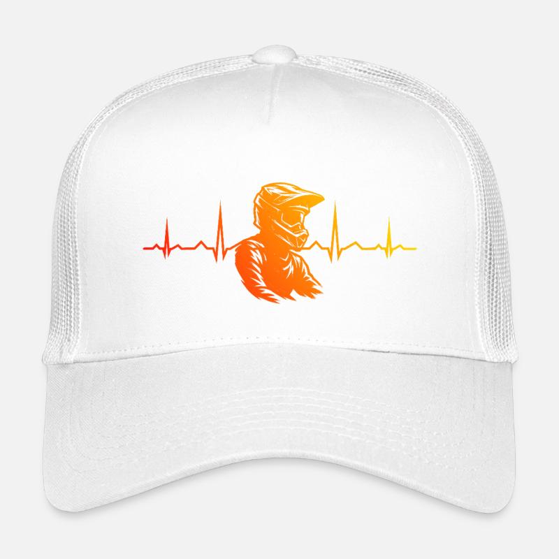 Motif classique du motocross Casquette trucker enfant