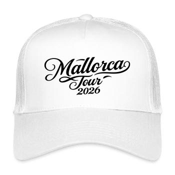 Mallorca Tour 2026 - Kinder Trucker-Cap - Weiß - Vorne
