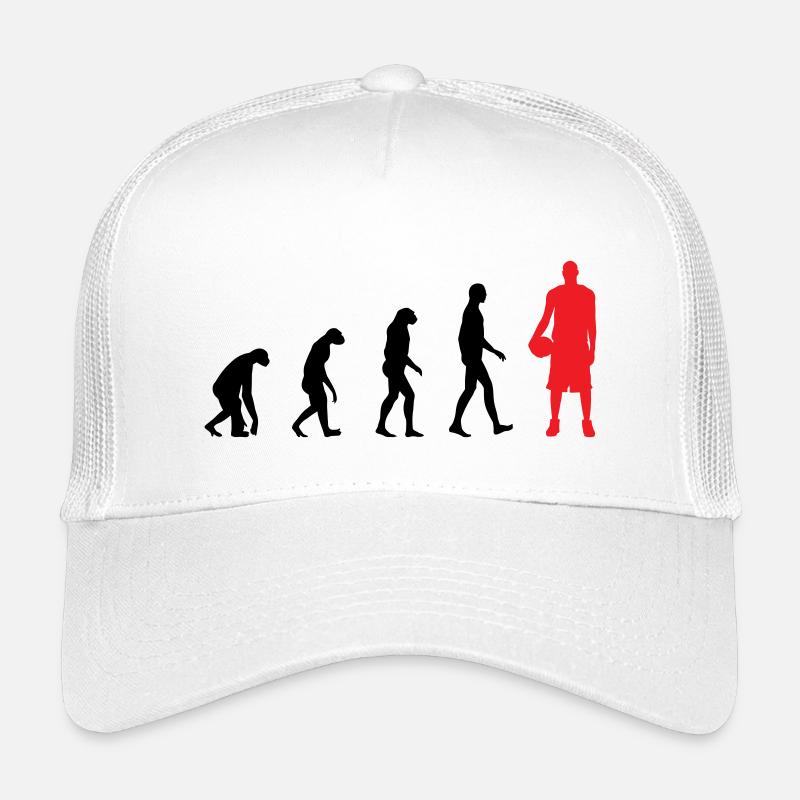 Basket Ball Evolution / Basketball - Kids’ Trucker Cap - white