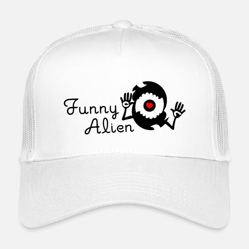 Funny Alien - Black Kids’ Trucker Cap