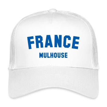Mulhouse, France, France - Casquette trucker enfant - blanc - Devant