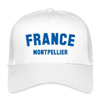 Montpellier, France, France - Casquette trucker enfant - blanc - Devant