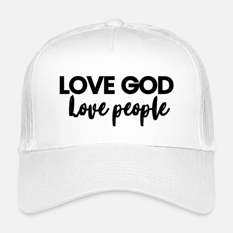 Liebe Gott, liebe die Menschen Kinder Trucker-Cap