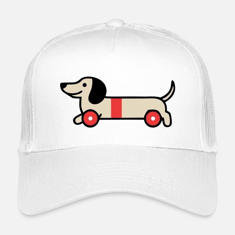 Dackel Spielzeug Holzrad Kind Kinder Trucker-Cap